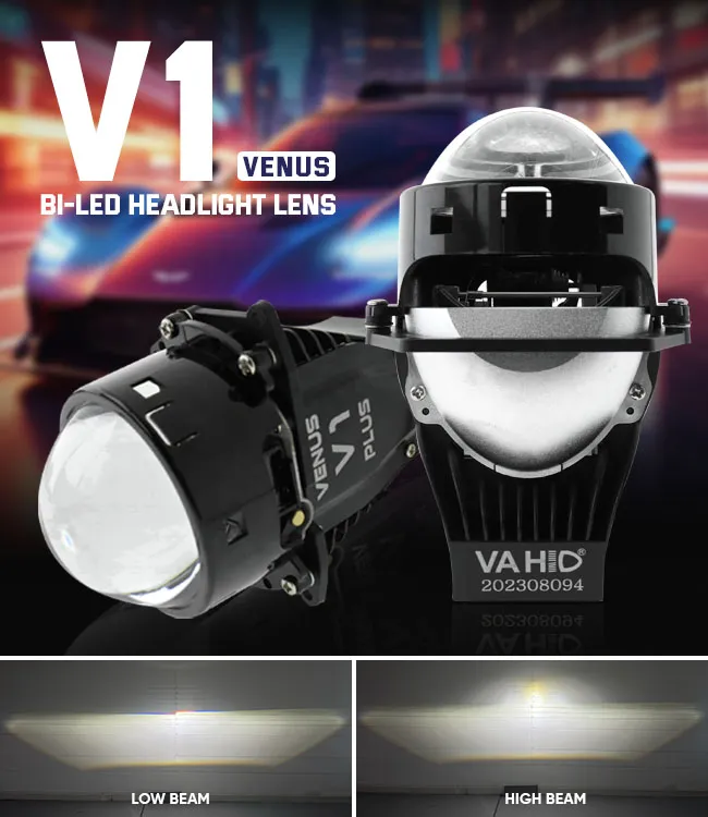 E10-Plus 3.0 Inch LED Headlight Lens Left-hand