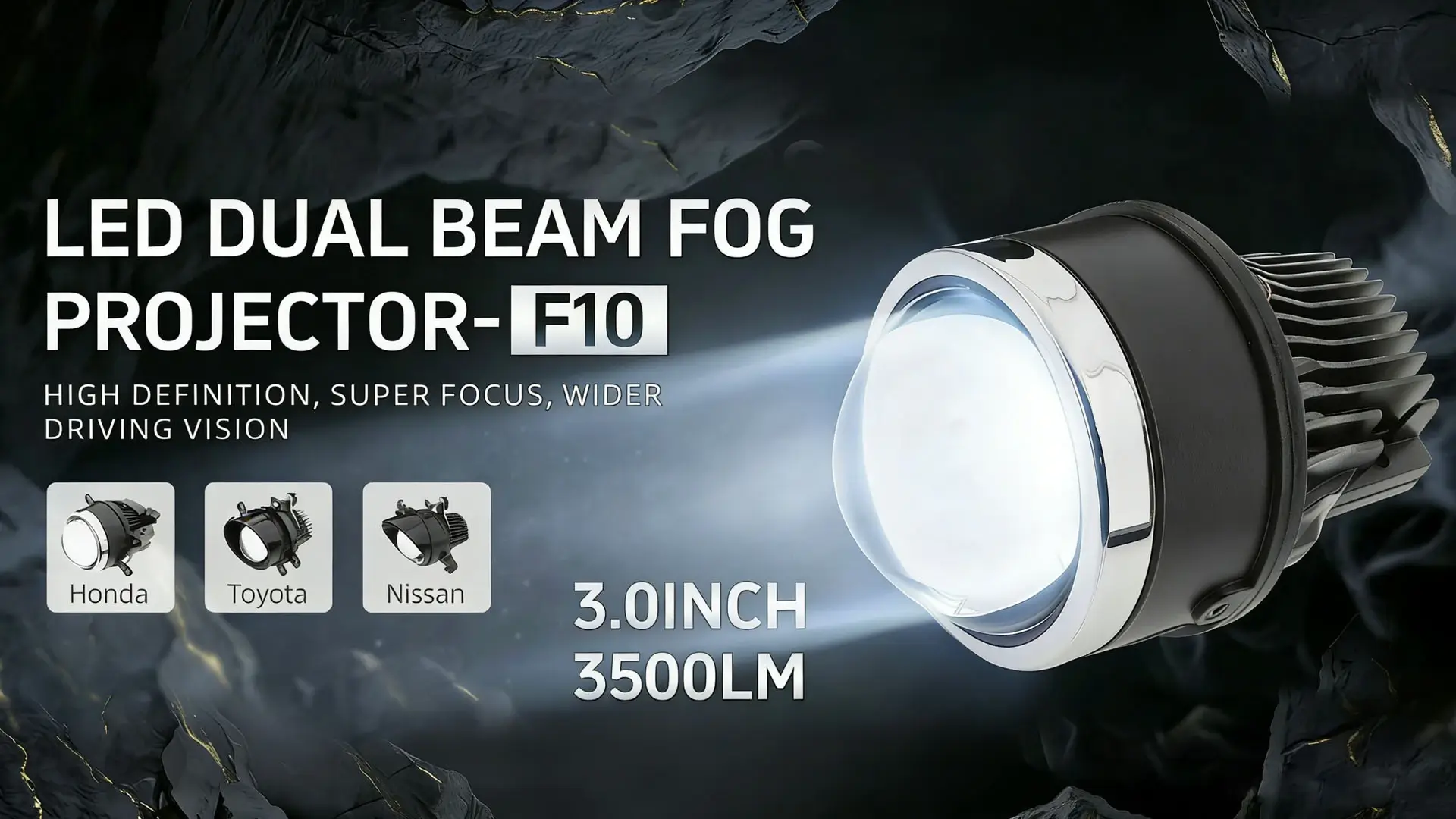 LED DUAL BEAM FOGPROJECTOR