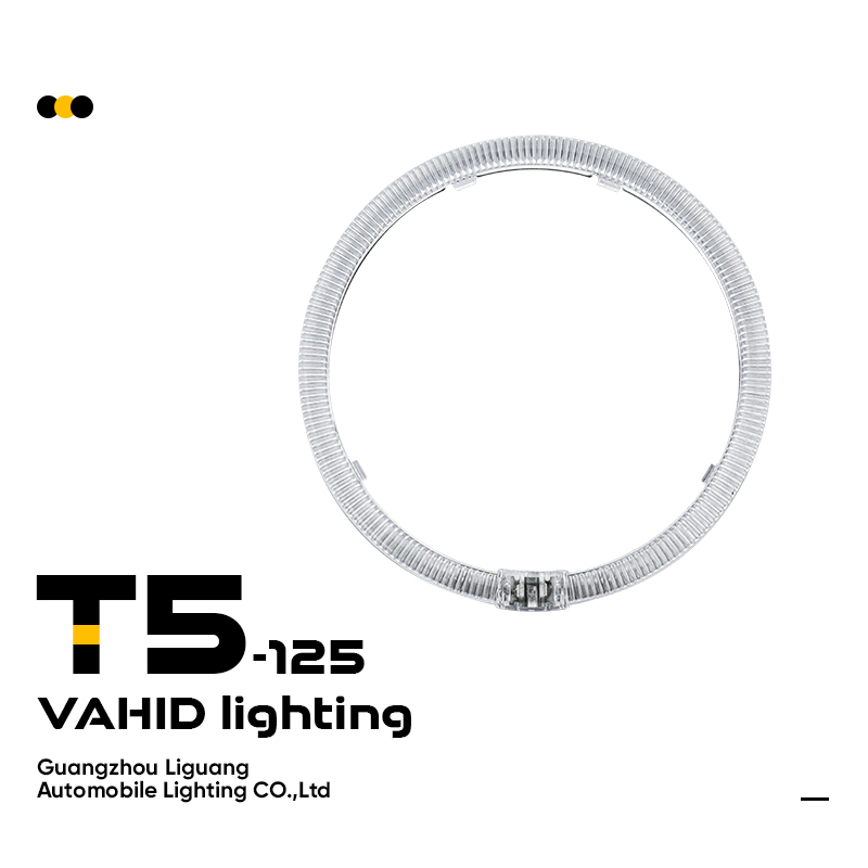 Round Angel Eyes T5-125 White/Yellow