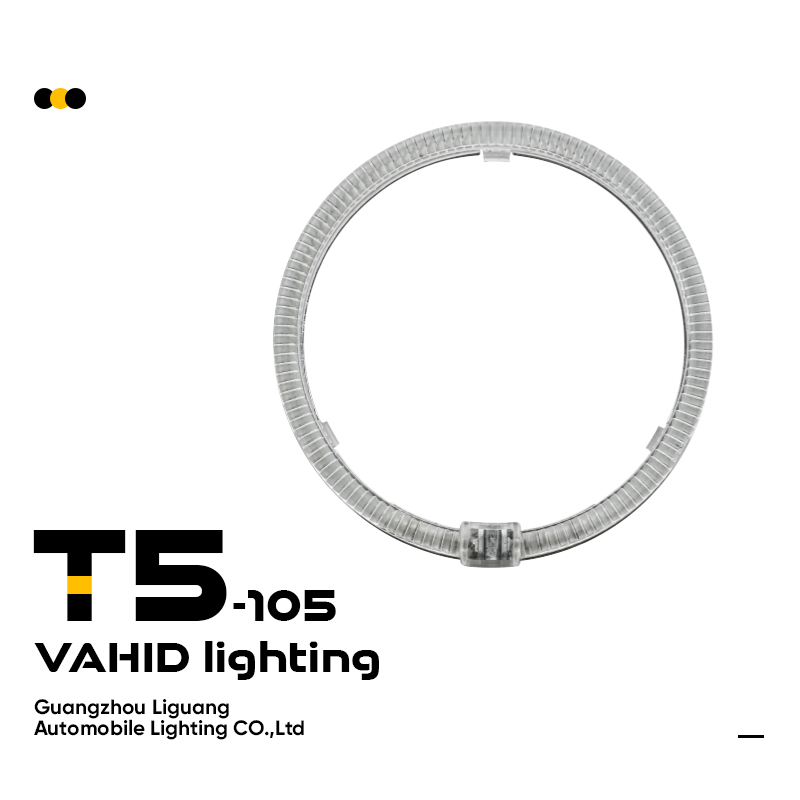 Round Angel Eyes T5-105 White/Yellow