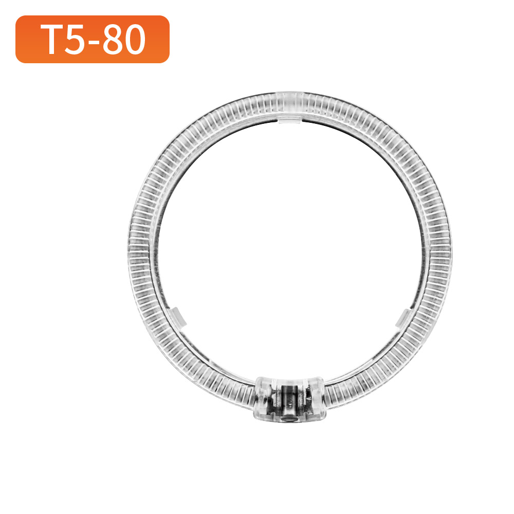 Round Angel Eyes T5-80 White/Yellow