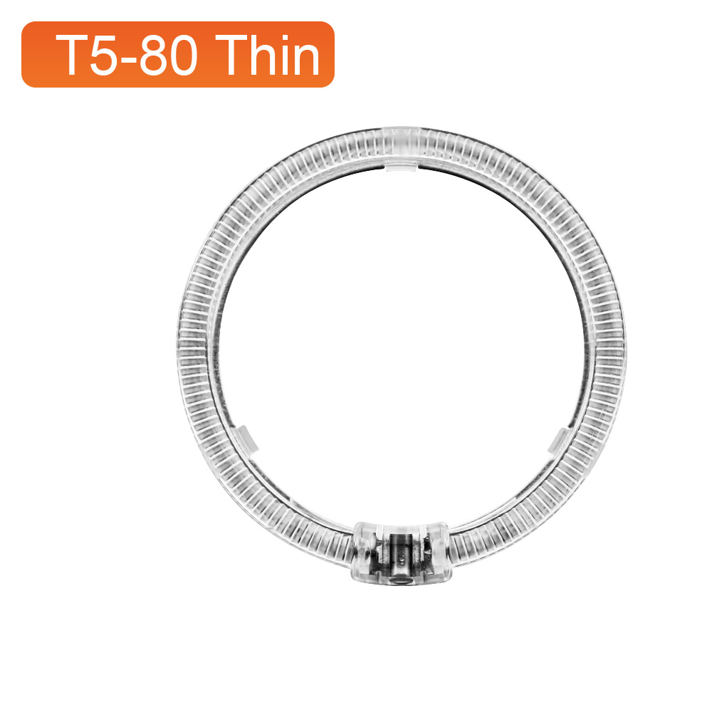 Round Angel Eyes T5-80 Thin White/Yellow