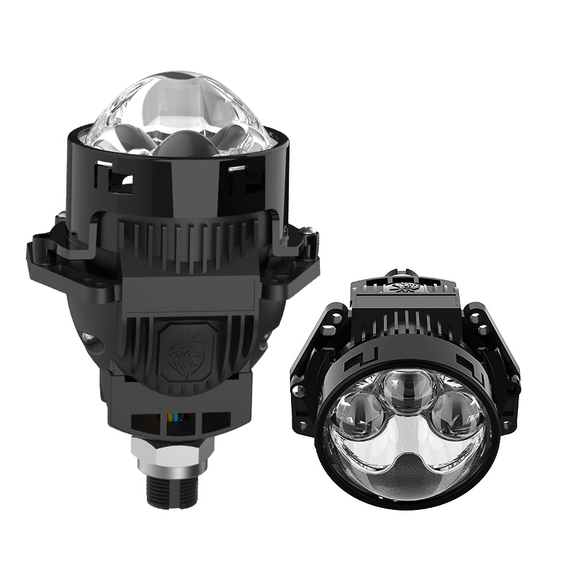 VAHID E31 LED Headlight Projector with 3 Lasers, 12V and 24 V Available, 6000K, 3.0 Inches