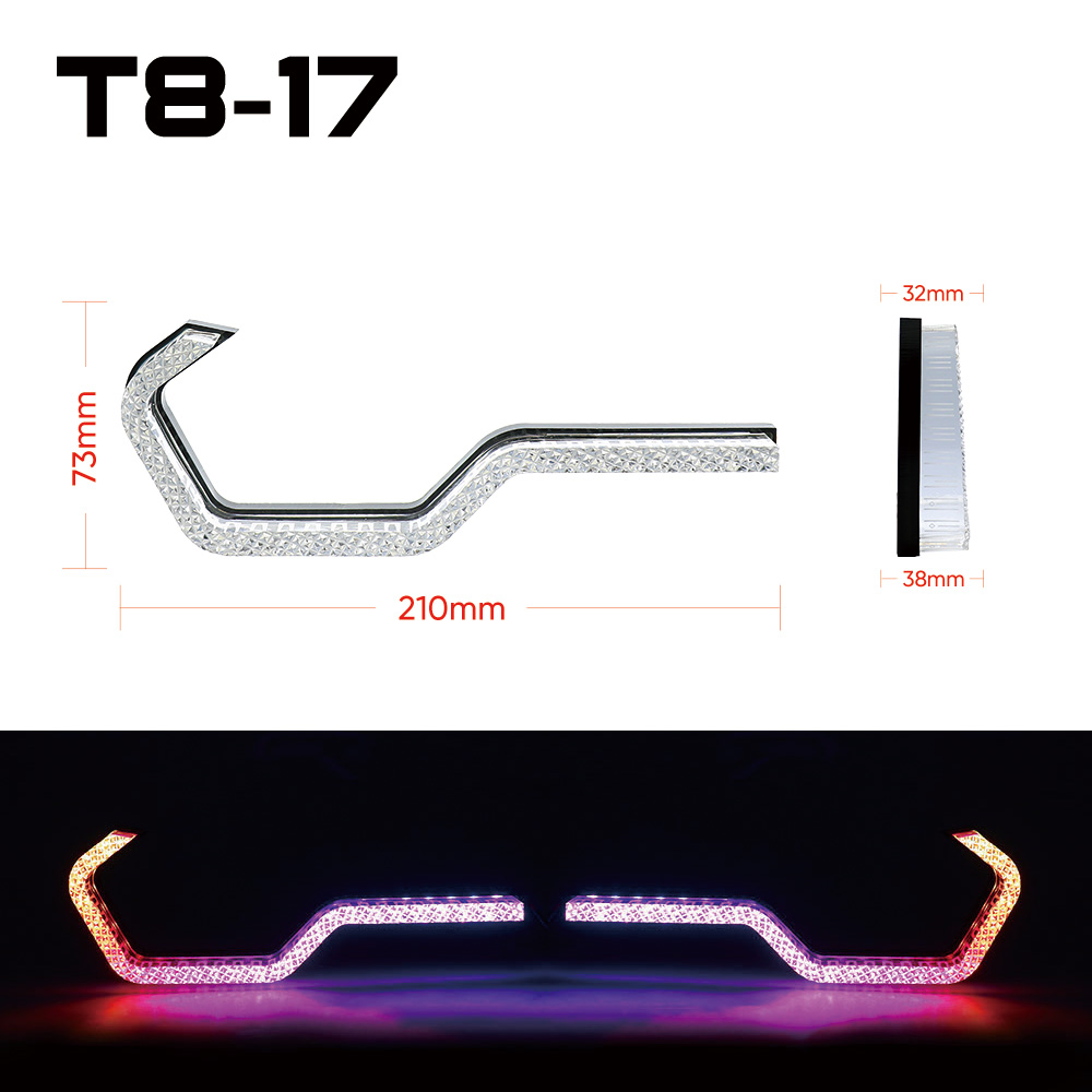 VAHID T8-17 BMW Style Angel Eyes DRL – WRGB & Amber Turn Signal Halo Lights