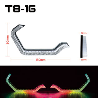 VAHID T8-16 BMW Style Angel Eyes DRL – WRGB & Amber Turn Signal Halo Lights