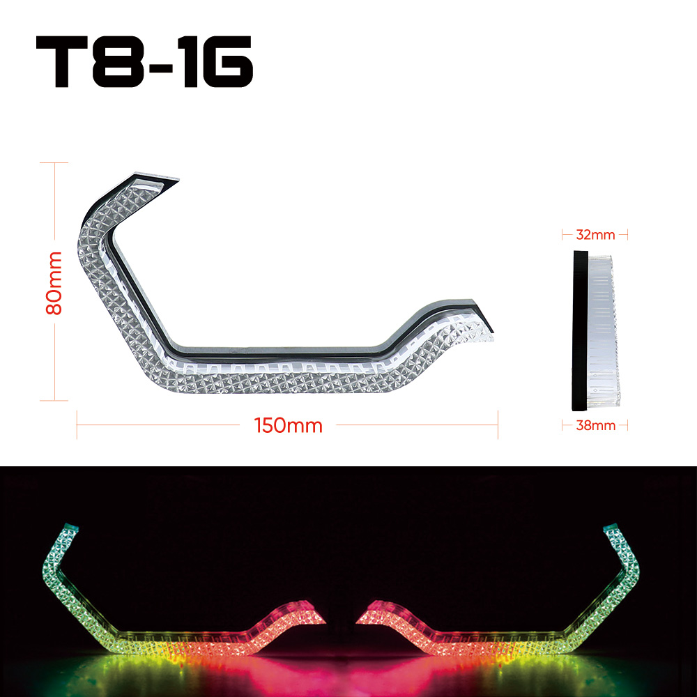 VAHID T8-16 BMW Style Angel Eyes DRL – WRGB & Amber Turn Signal Halo Lights