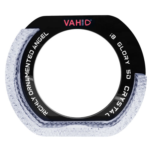 VAHID i8-L 3.0 Inch 5D Angel Eyes BMW Inspired Shrouds with L Shape Halo for Headlight Custom