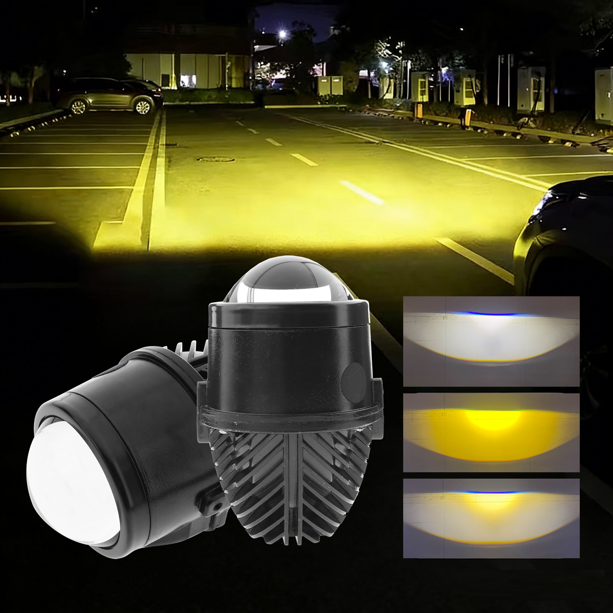 Why do Toyotas have yellow fog lights?