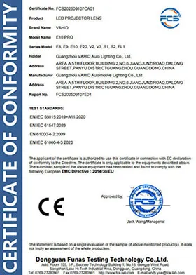 FCS202509107CA01 LED PROJECTOR LENS