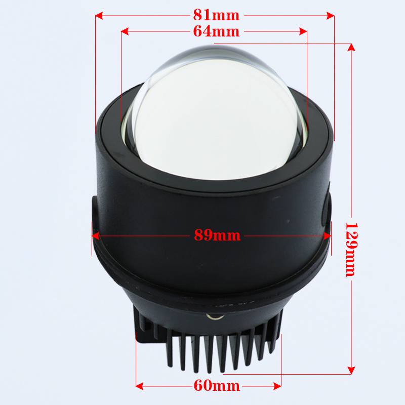 VAHID  F7 3.0 Inch LED Bi LED Fog Light Lens Low Beam 28W，3200Lm/High Beam 36W，3500Lm