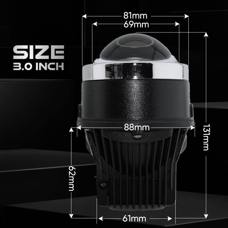 F10 3.0 Inch LED Bi LED Fog Light Lens