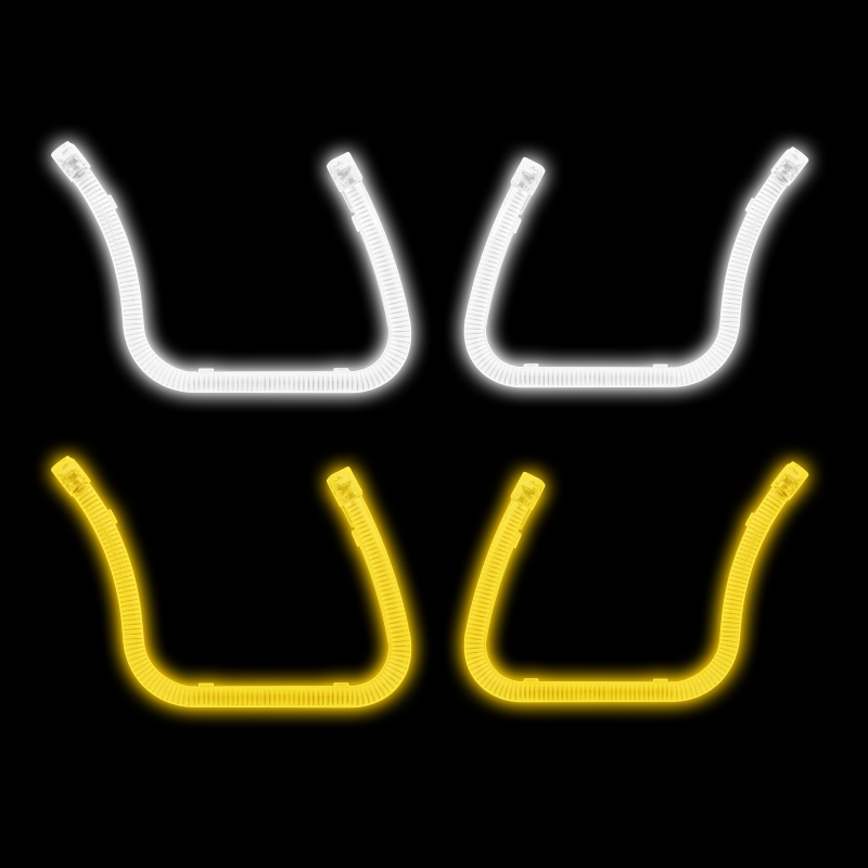 U Type Angel Eyes T5-13U  White/Yellow