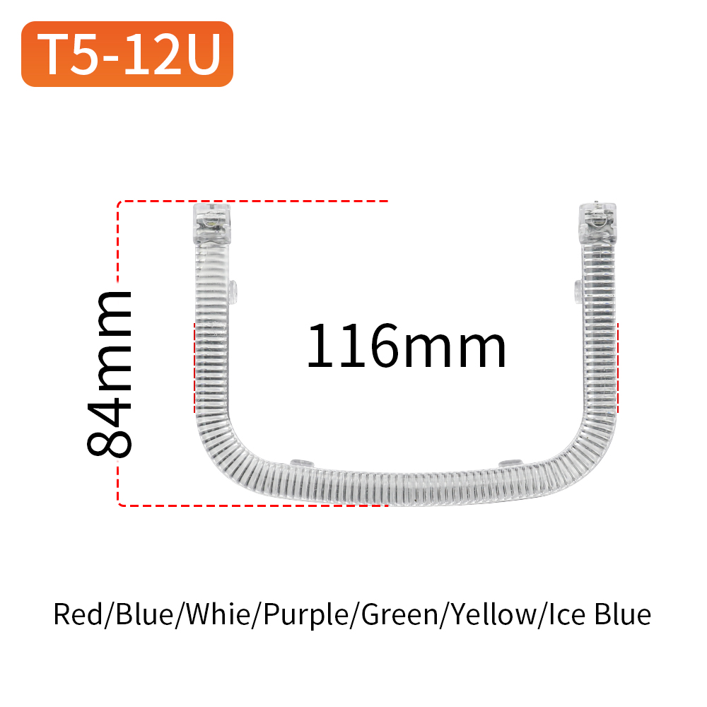 U Type Angel Eyes T5-12U  White/Yellow