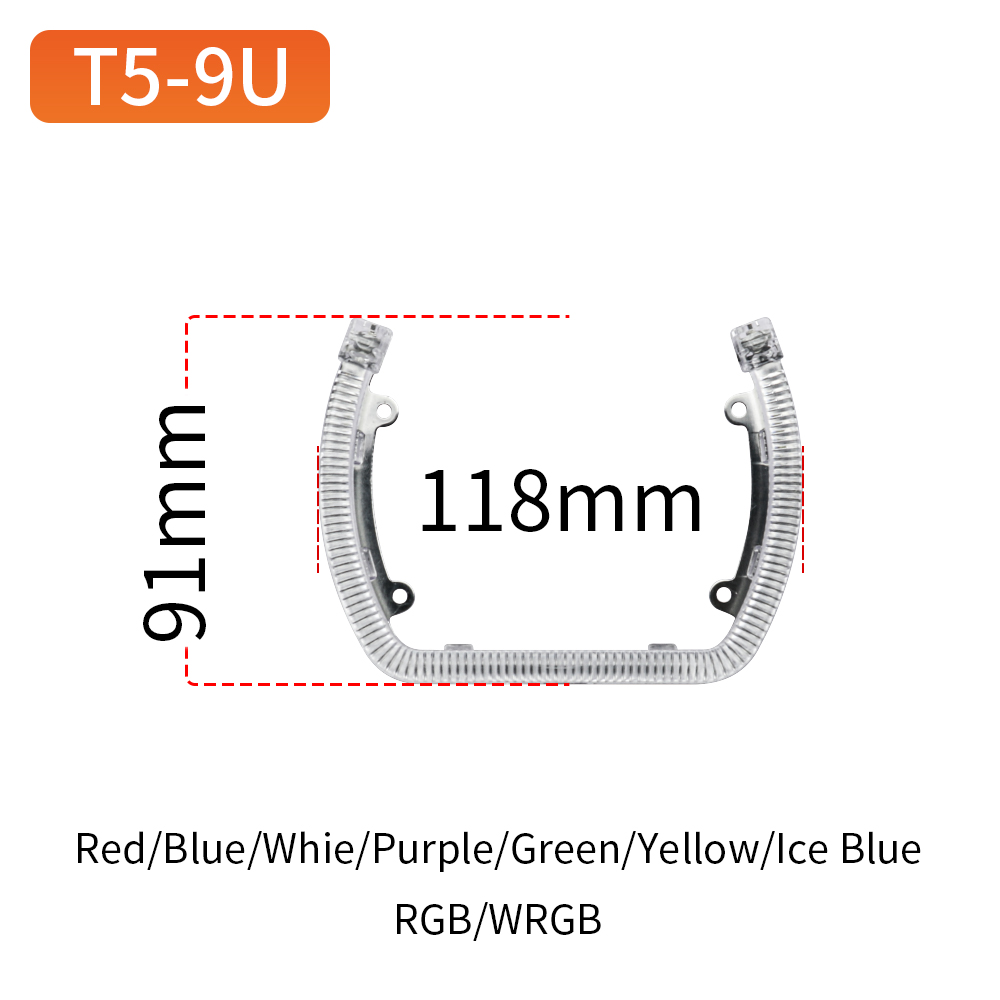 U Type Angel Eyes T5-9U  White/Yellow
