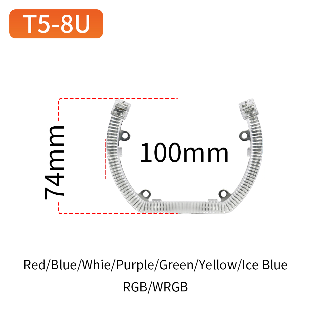 U Type Angel Eyes T5-8U   White/Yellow