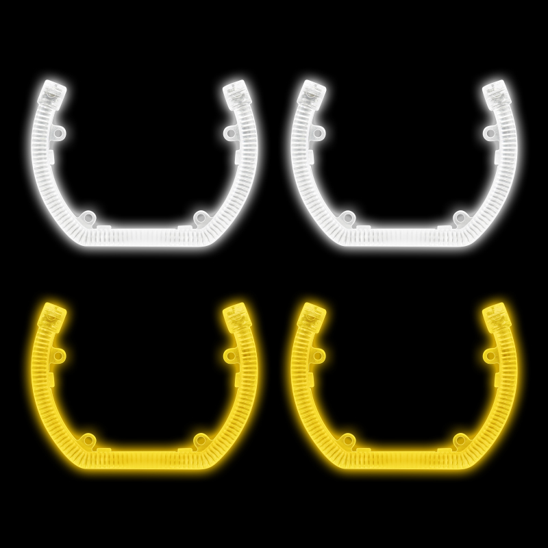 U Type Angel Eyes T5-8U   White/Yellow