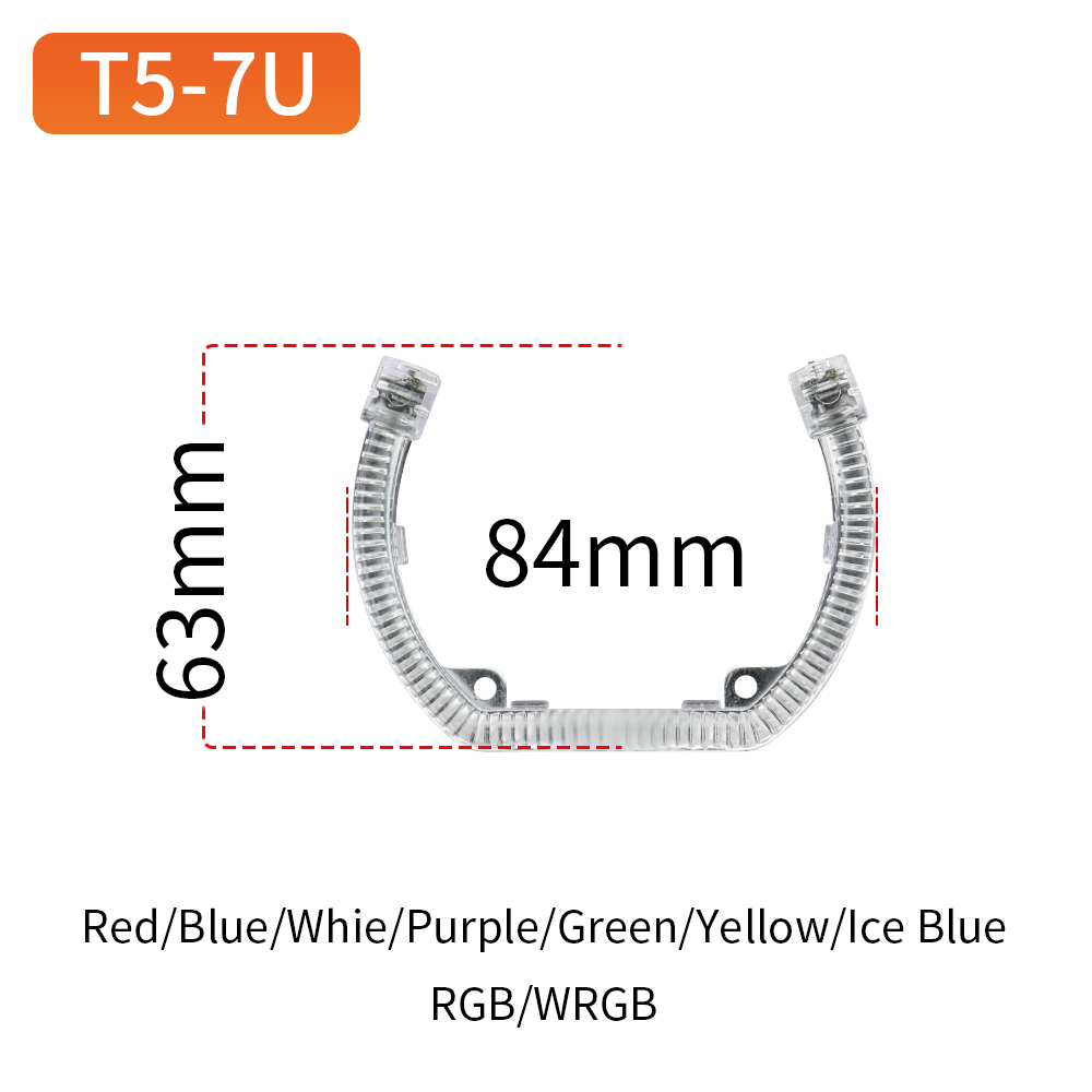 U Type Angel Eyes T5-7U   White/Yellow