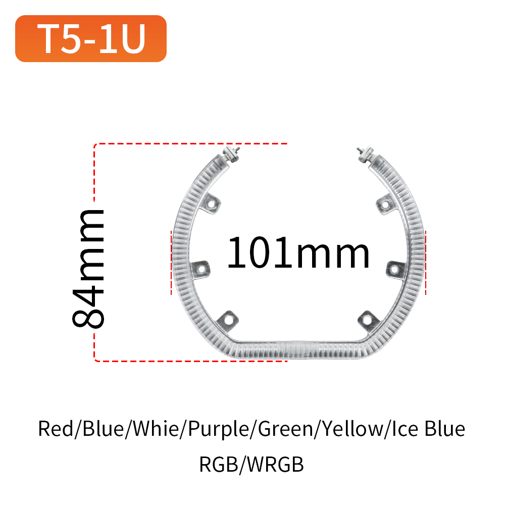 U Type Angel Eyes T5-1U   White/Yellow