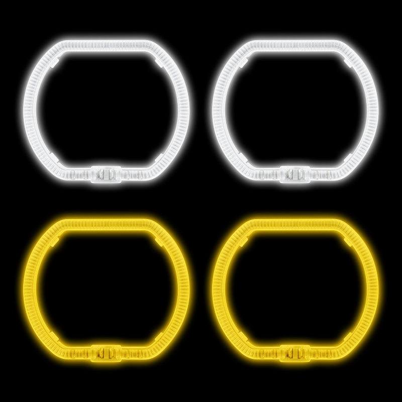Rectangular Angel Eyes T5-10   White/Yellow