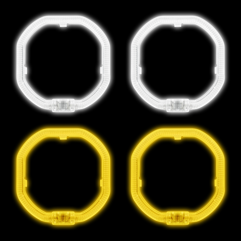 Octagonal Angel Eyes T5-80S  White/Yellow