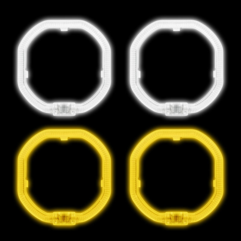 Octagonal Angel Eyes T5-60S  White/Yellow