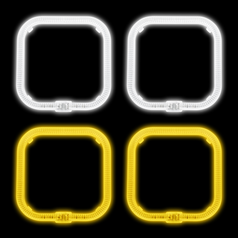 Rectangular Angel Eyes T5-2S  White/Yellow