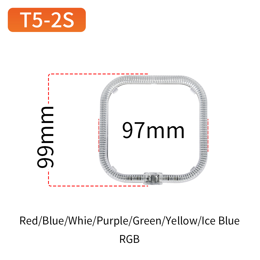 Rectangular Angel Eyes T5-2S  White/Yellow