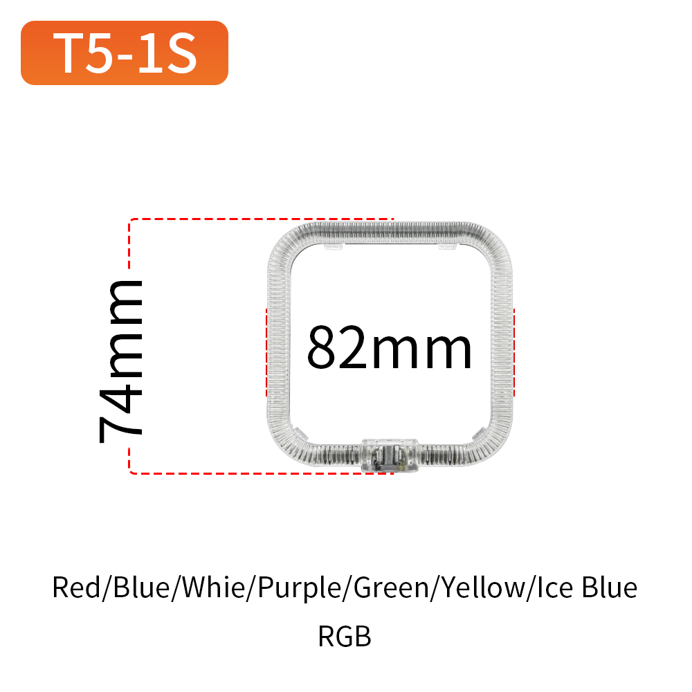 Rectangular Angel Eyes T5-1S White/Yellow