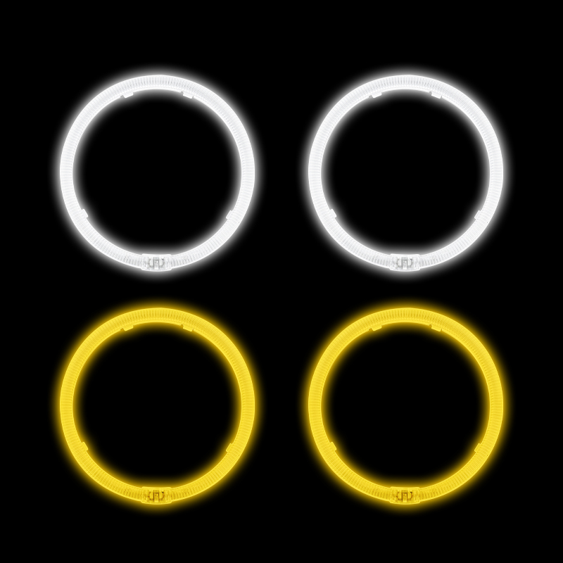 Round Angel Eyes T5-125 White/Yellow