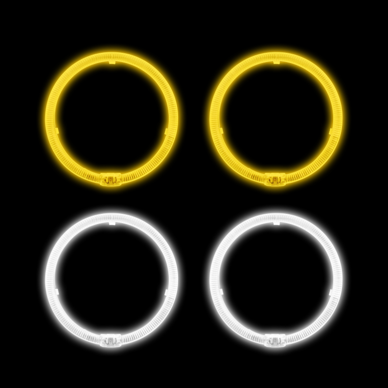 Round Angel Eyes T5-120 White/Yellow