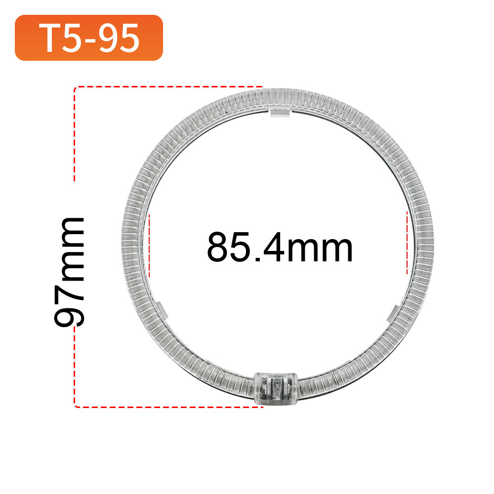 Round Angel Eyes T5-95 White/Yellow