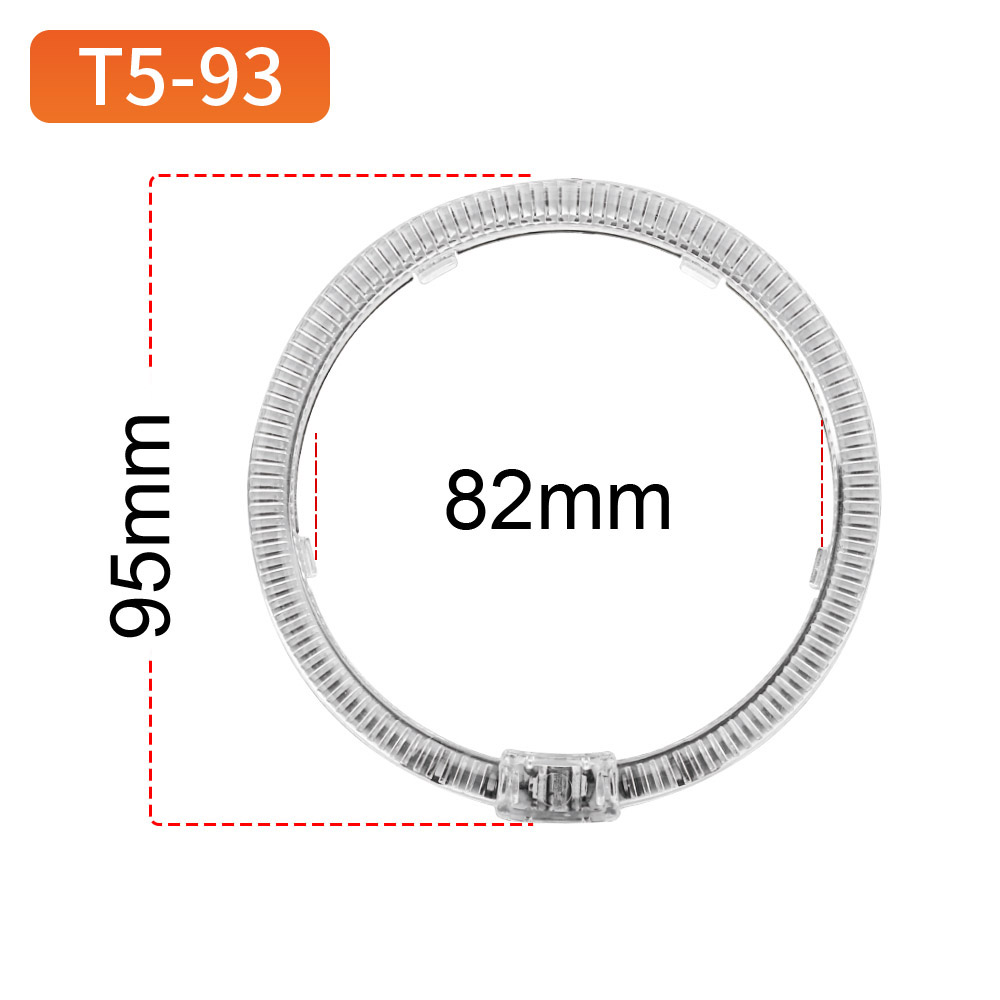 Round Angel Eyes T5-93 White/Yellow