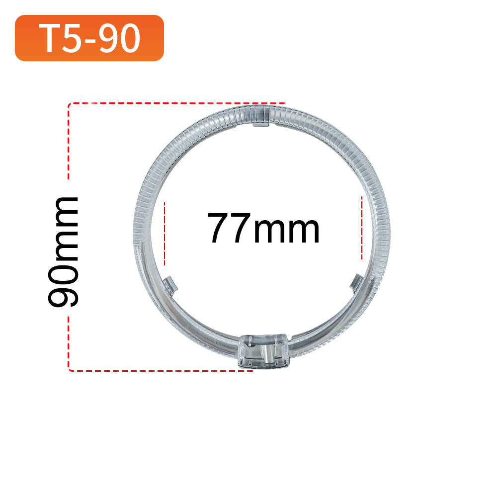 Round Angel Eyes T5-90 White/Yellow