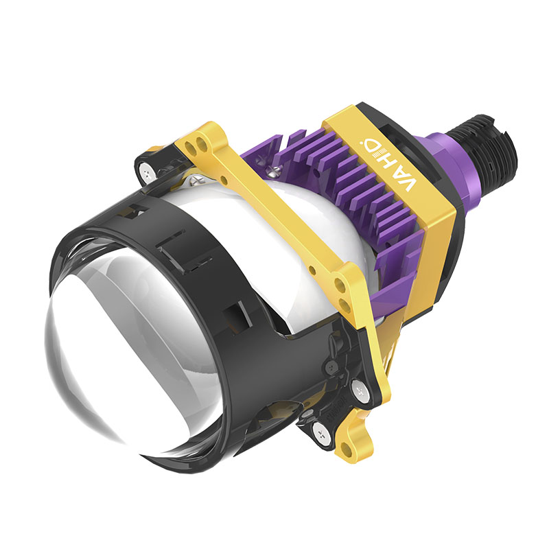 Vahid E10 Pro+ 3.0-Inch LED Headlight Projector Lens – Enhanced Brightness, Dual Reflector, Superior Heat Dissipation