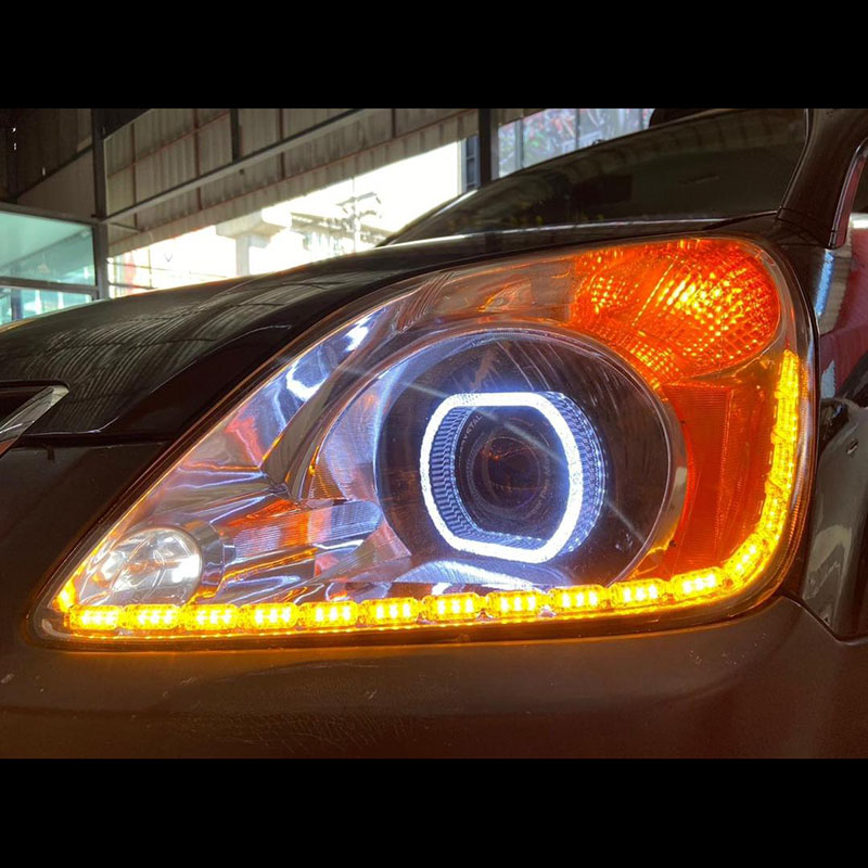 VAHID i8-O25 2.5 Inch 5D Angel Eyes BMW Inspired Shrouds with O Shape Halo for Headlight Custom