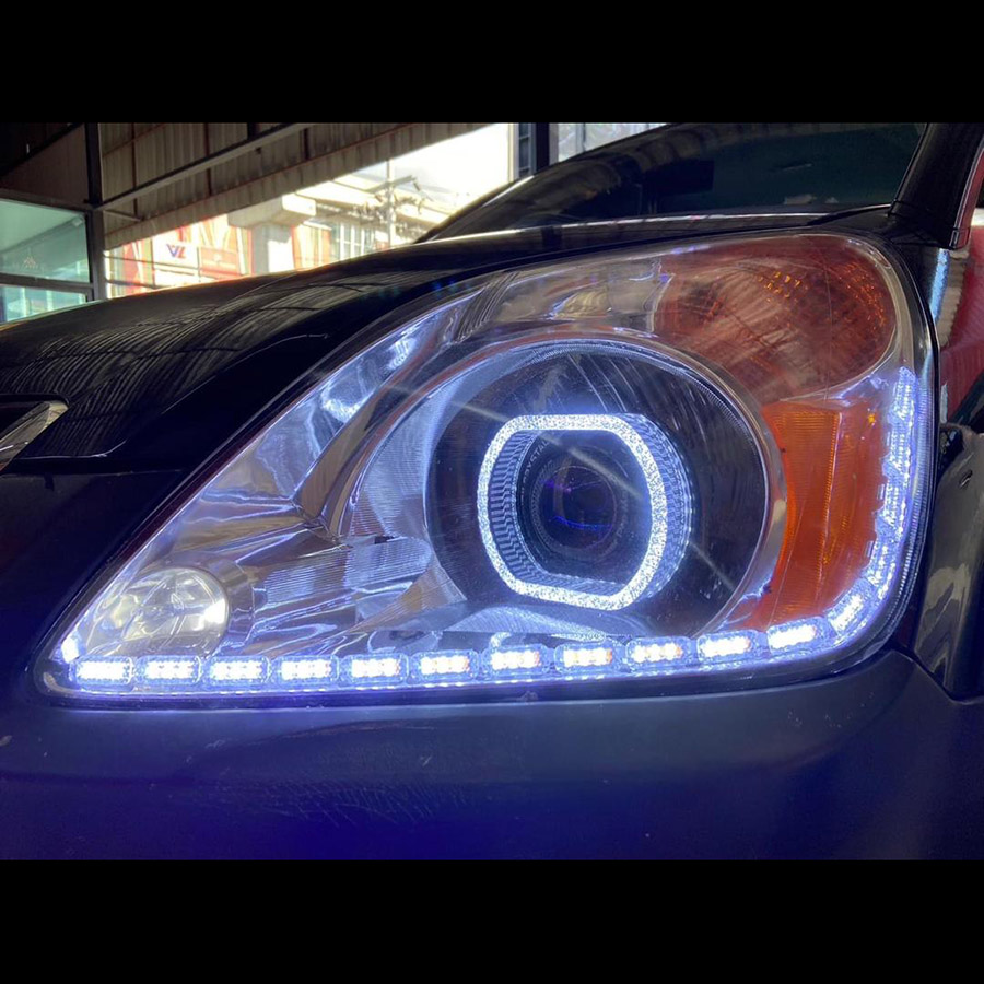 VAHID i8-O25 2.5 Inch 5D Angel Eyes BMW Inspired Shrouds with O Shape Halo for Headlight Custom