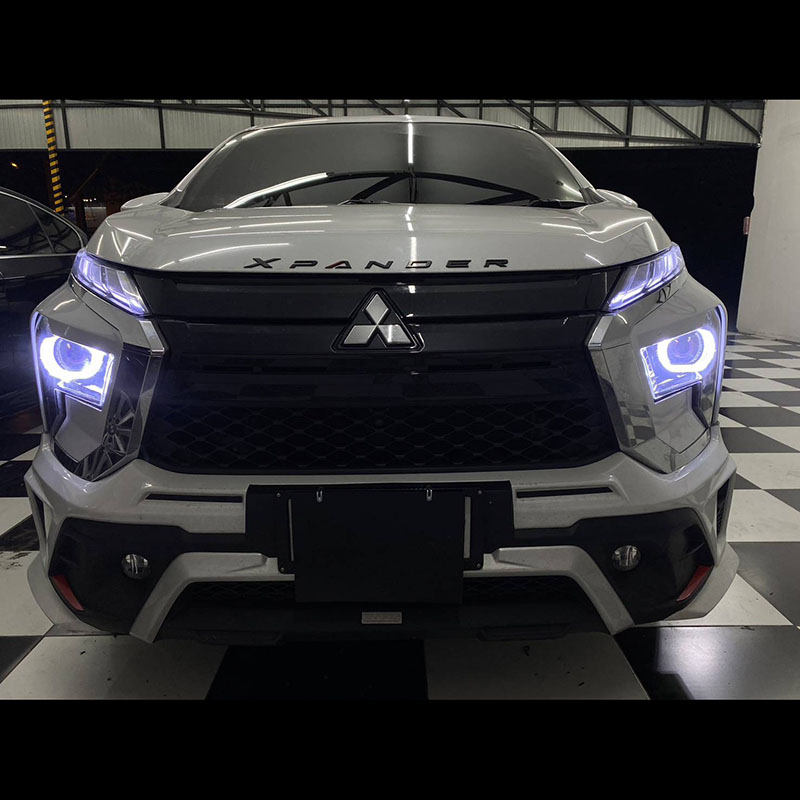 VAHID 3.0 Inch 5D Shroud Angel Eyes with U Shape Halo for Headlight Custom