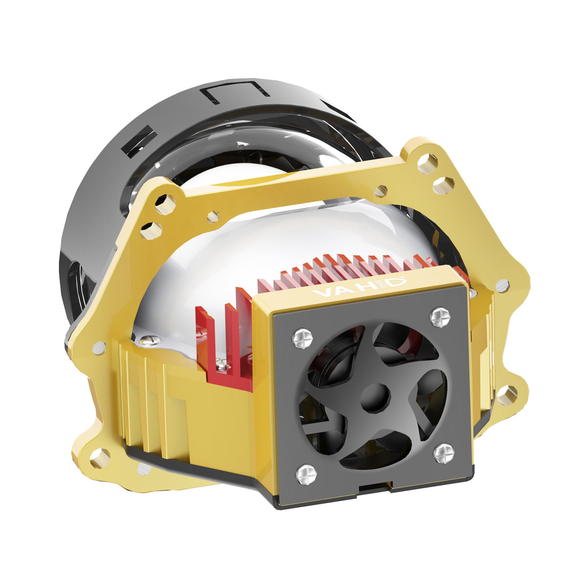 Vahid E10 Pro-Y 3.0-Inch LED Headlight Projector Lens – Ultra-Bright, Dual Reflector, Compact Design, All-Weather Performance