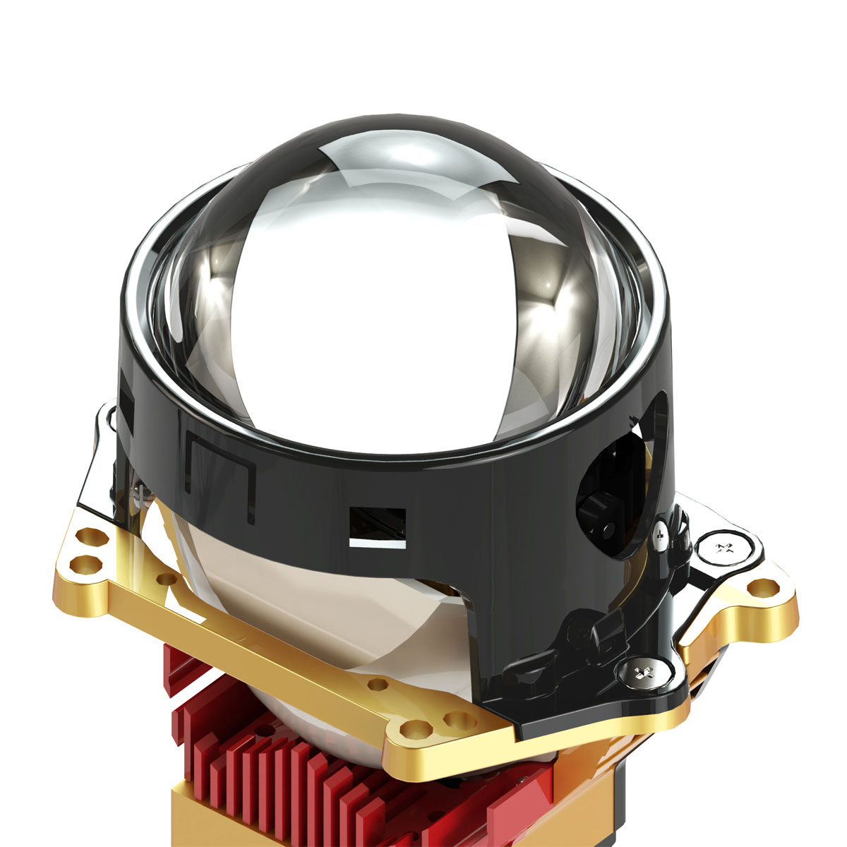 Vahid E10 Pro-Y 3.0-Inch LED Headlight Projector Lens – Ultra-Bright, Dual Reflector, Compact Design, All-Weather Performance
