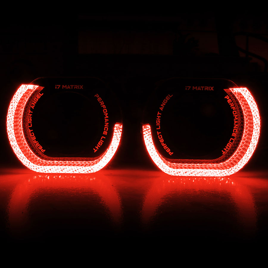 VAHID i7-L30 3.0 Inch 5D Angel Eyes BMW Inspired Shroud Halo for Headlights