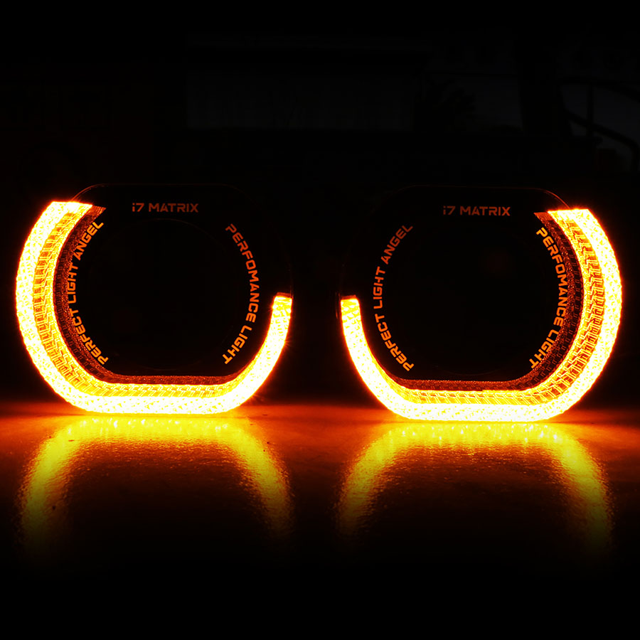 VAHID i7-L30 3.0 Inch 5D Angel Eyes BMW Inspired Shroud Halo for Headlights