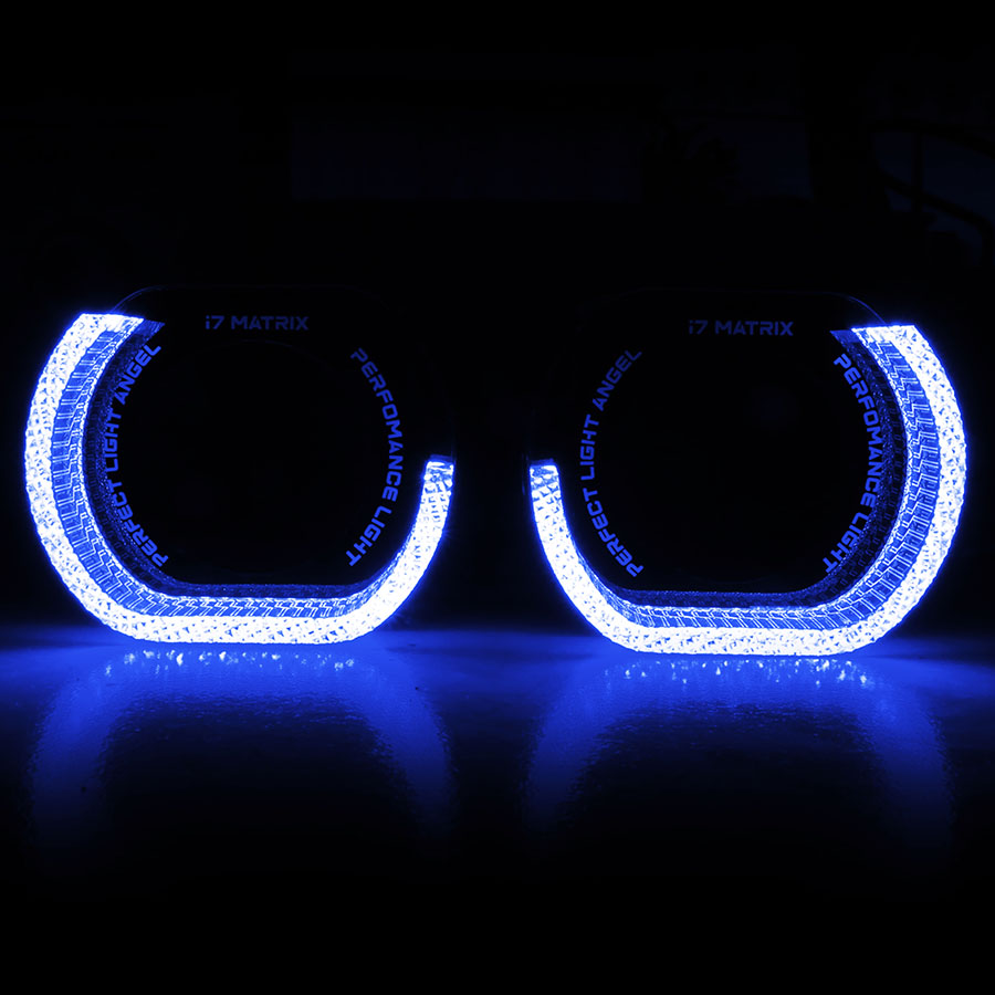 VAHID i7-L30 3.0 Inch 5D Angel Eyes BMW Inspired Shroud Halo for Headlights