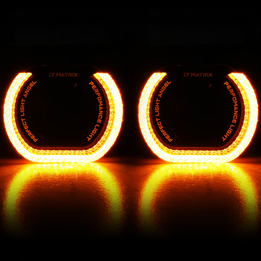 VAHID i7-U30 3.0 Inch 5D Angel Eyes BMW Inspired Shroud Halo for Headlights