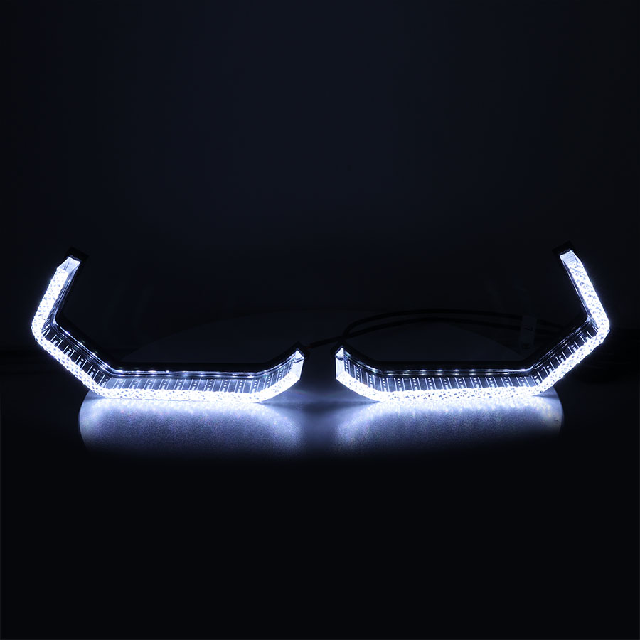 VAHID T8-09 BMW Style Angel Eyes Daytime Running Lights – WRGB & White/Amber Turn Signal Halo Lights for Headlights