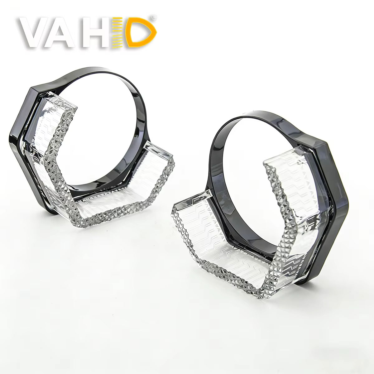 VAHID i8-V30 3.0 Inch 5D Angel Eyes Shrouds with Hex Halo for Headlight Retrofit