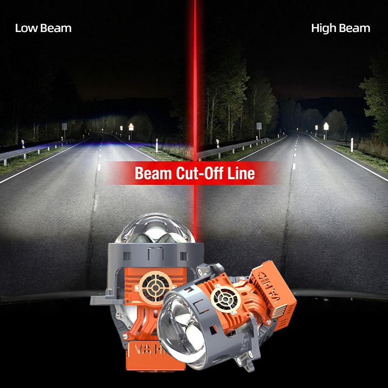 VAHID MB2 3.0 Inch Dual Bi-LED Laser Projector Lens