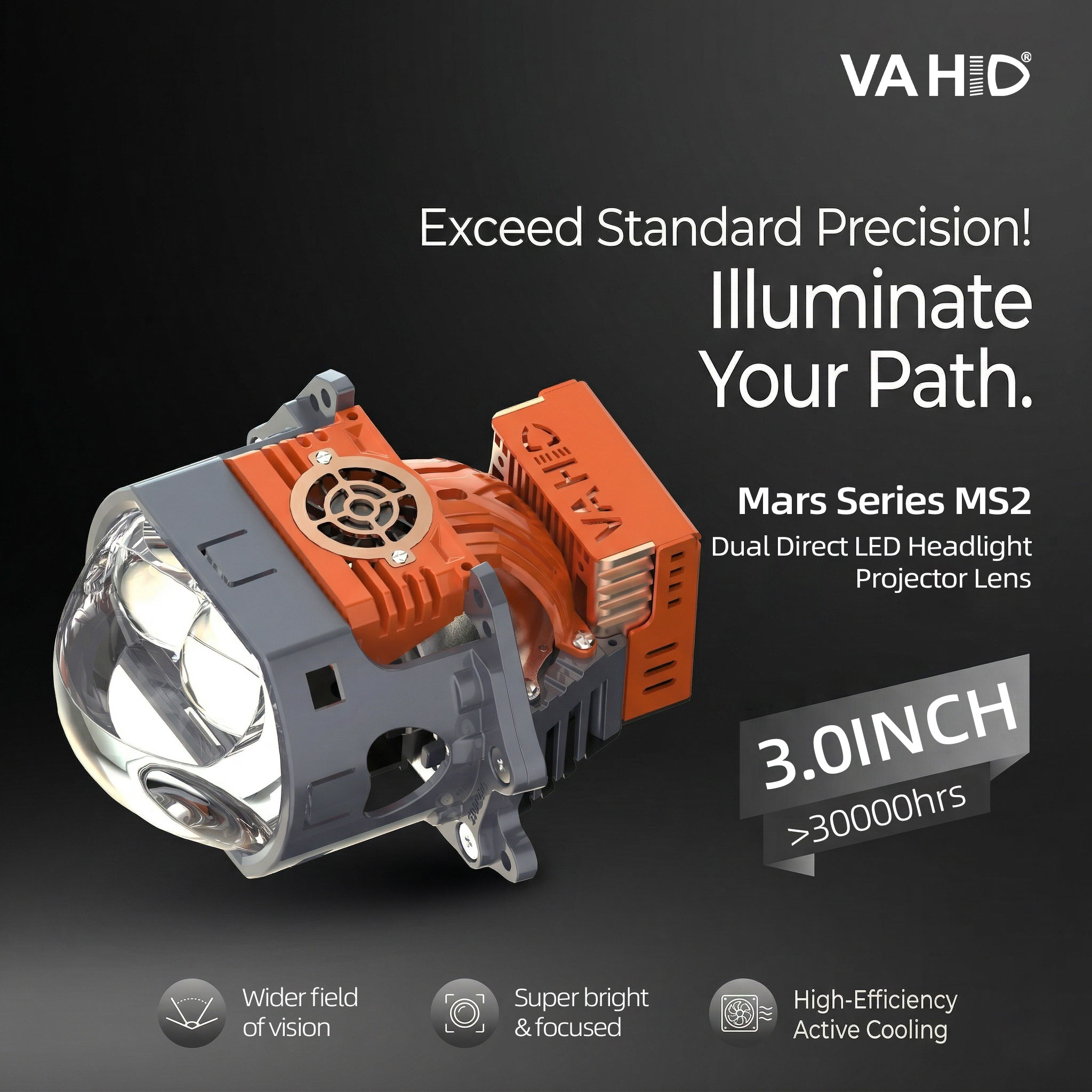 VAHID MS2 3.0 Inch Bi-LED Projector Lens