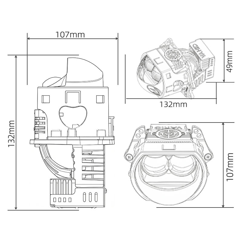 VAHID MS2 3.0 Inch Bi-LED Projector Lens