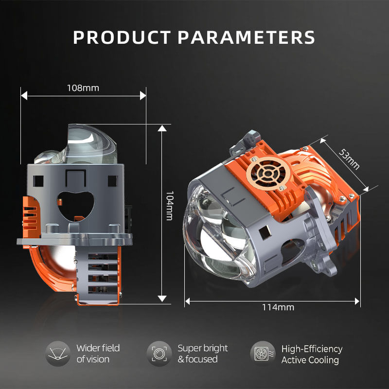 VAHID X2S Bi-LED Projector Lens for Automotive Headlight Retrofit
