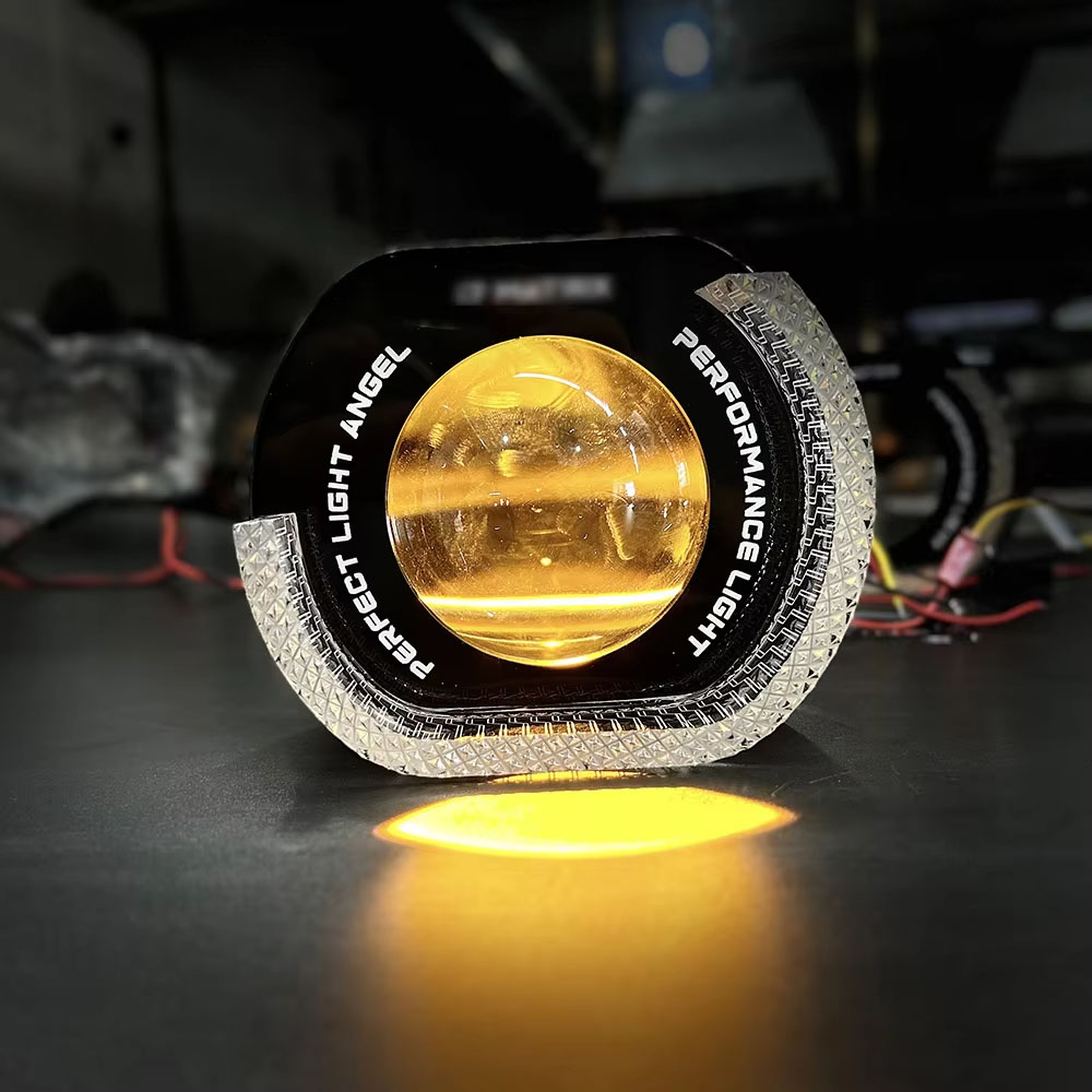 Hot Sale Demon Eyes Headlight Projector Lens 3.0 Inch Dynamic LED Devil Eyes Headlight Retrofit Kit for Cars